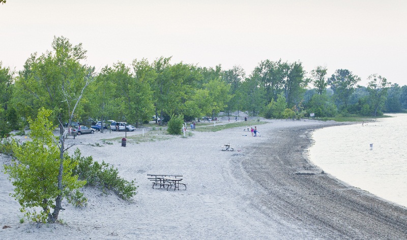 The beach on Lake Ontario
