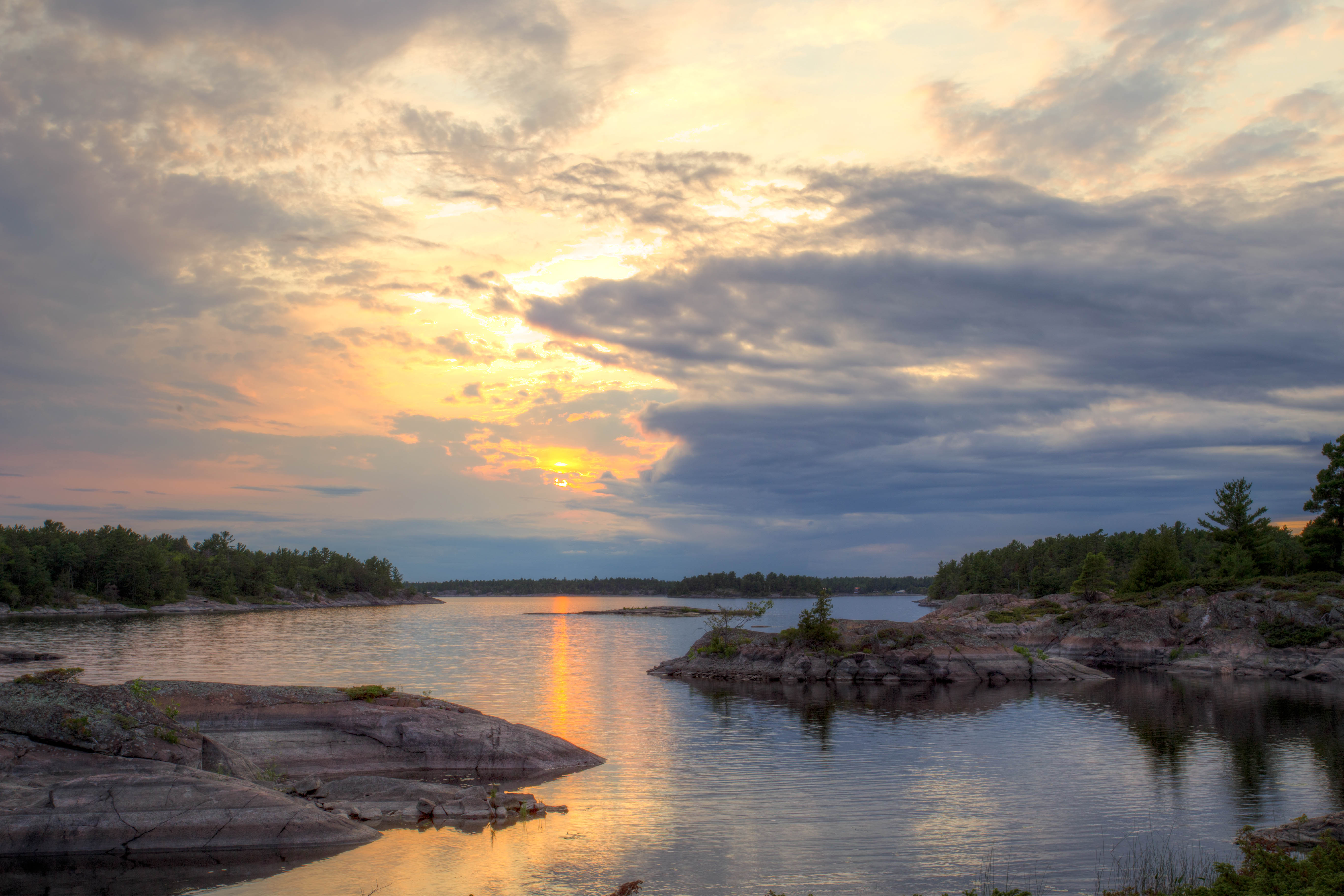 French River sunset