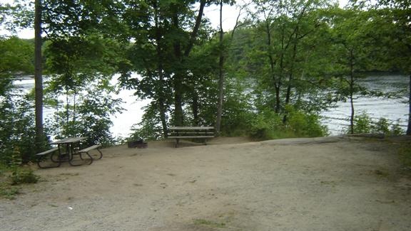Six Mile Lake campsite