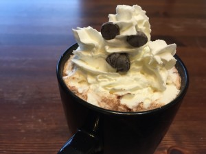 Ghostly hot chocolate