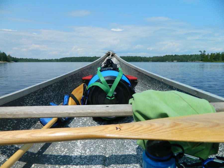 loaded canoe