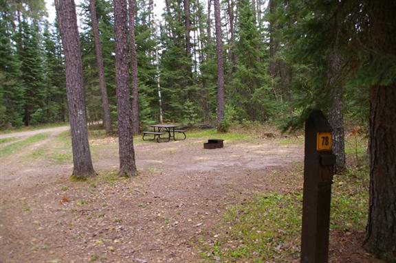 Site 78, Dawson Trail, Ojibwa Campground. Tent camping and RV up to 32ft. 