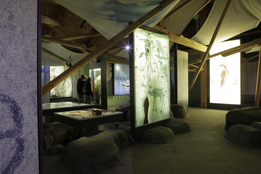 A view from inside the visitor centre.