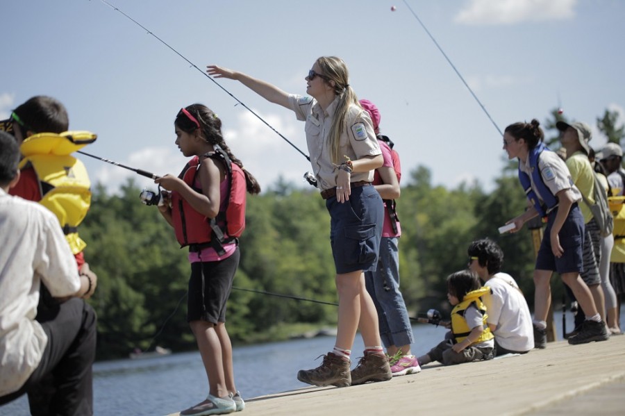 Learn to Fish lesson at Six Mile Lake