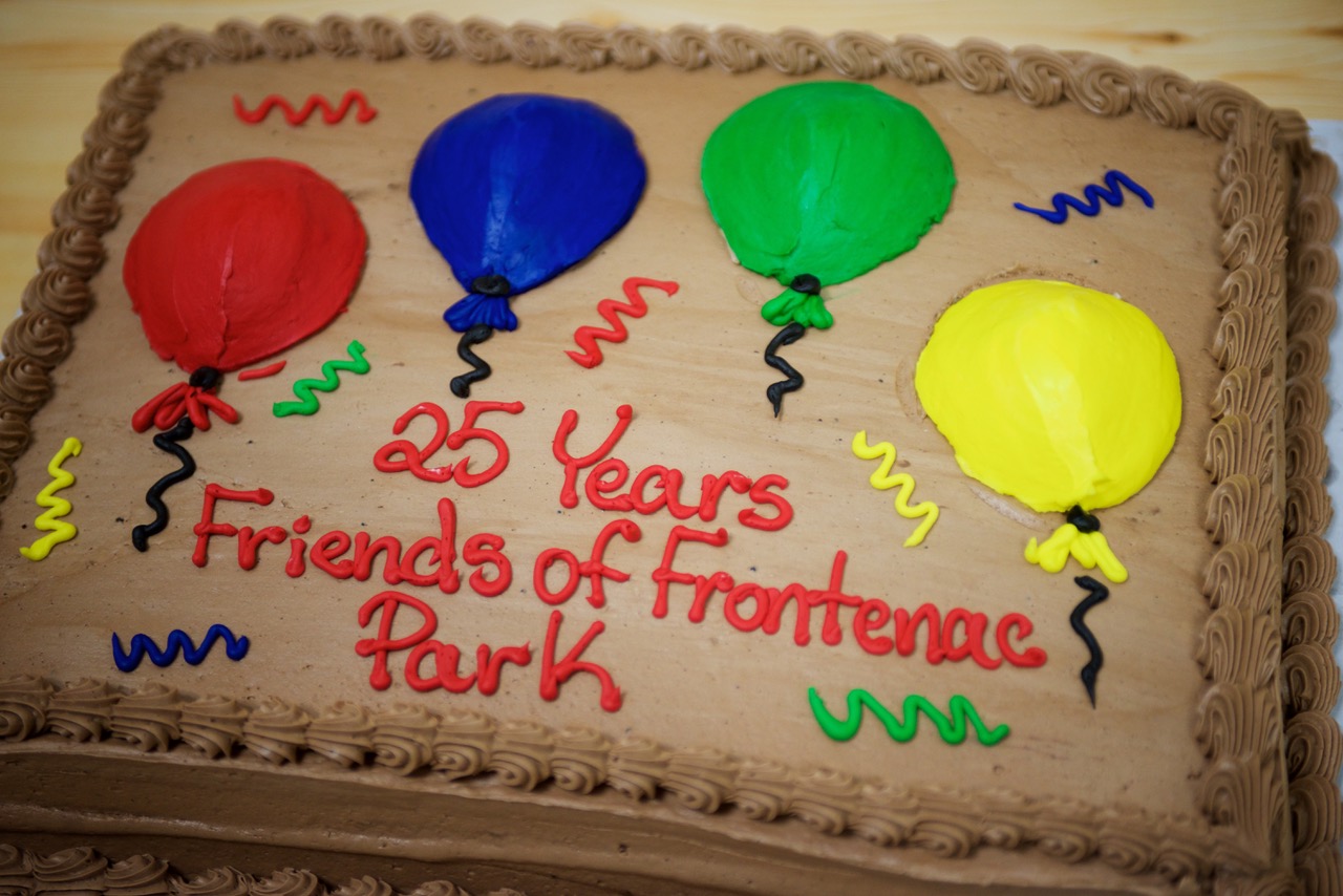 Cake celebrating 25 years of the Friends of Frontenac