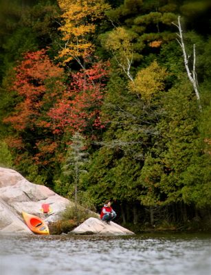 Silent Lake kayaker