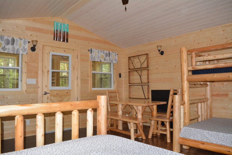 Silent Lake cabin interior