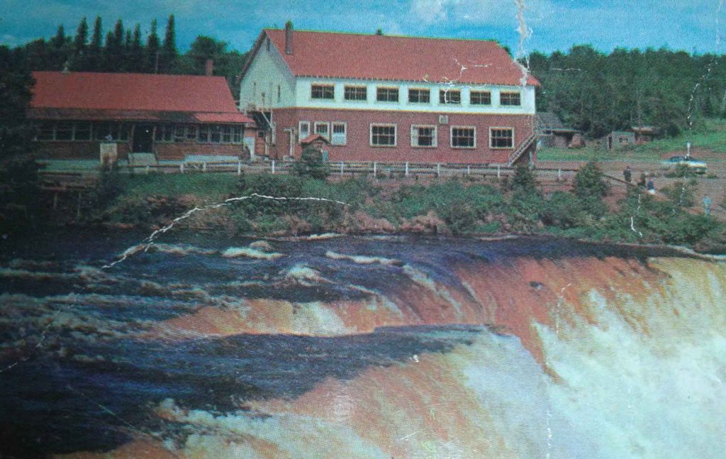hotel on shores of falls