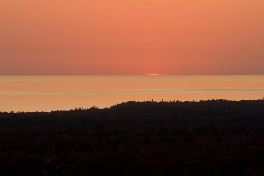 sunset over Lake Superior