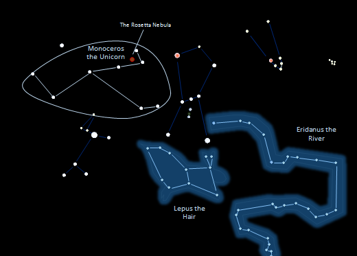 Map of the constellations
