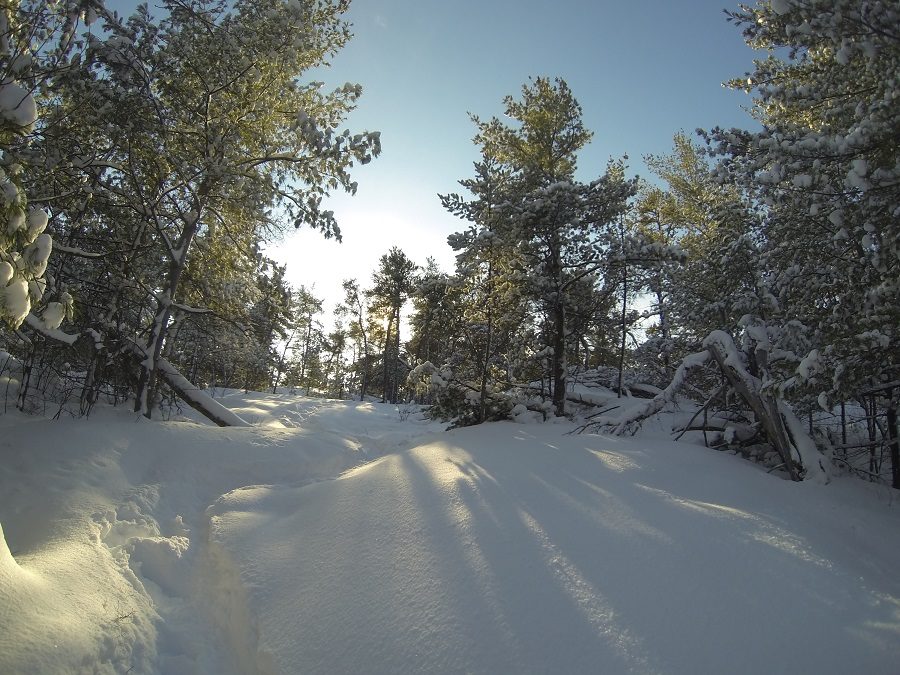 Le sentier Granite Ridge en hiver