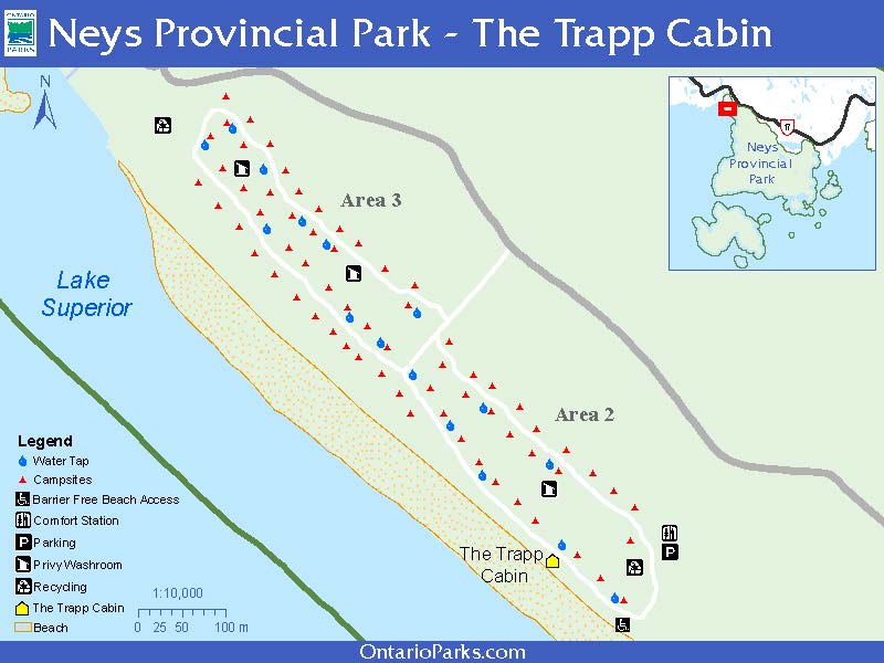 Map of cabin location