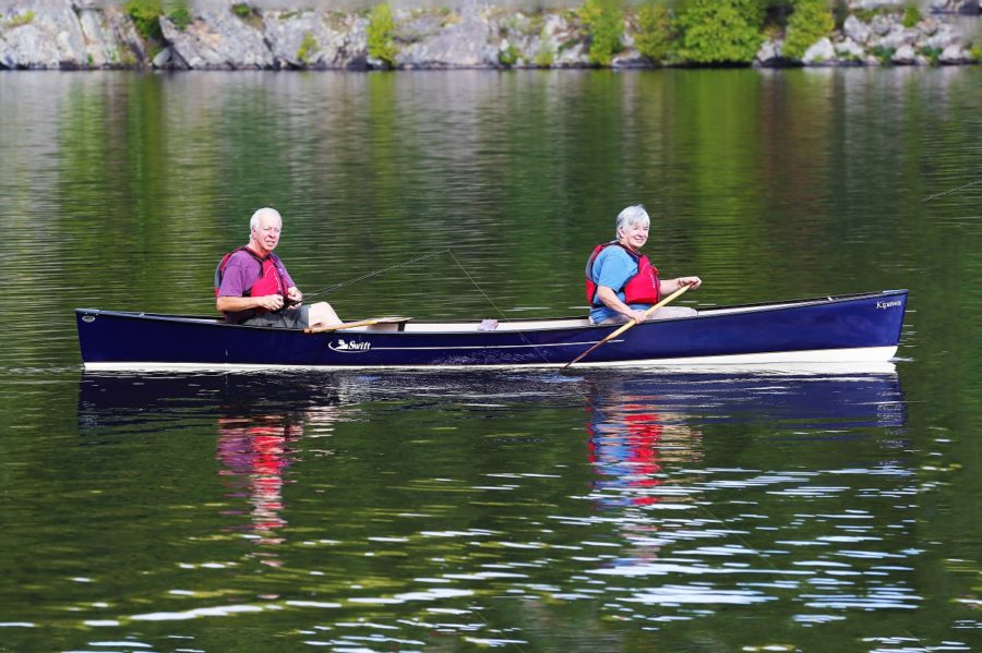 Couple Canoeing,