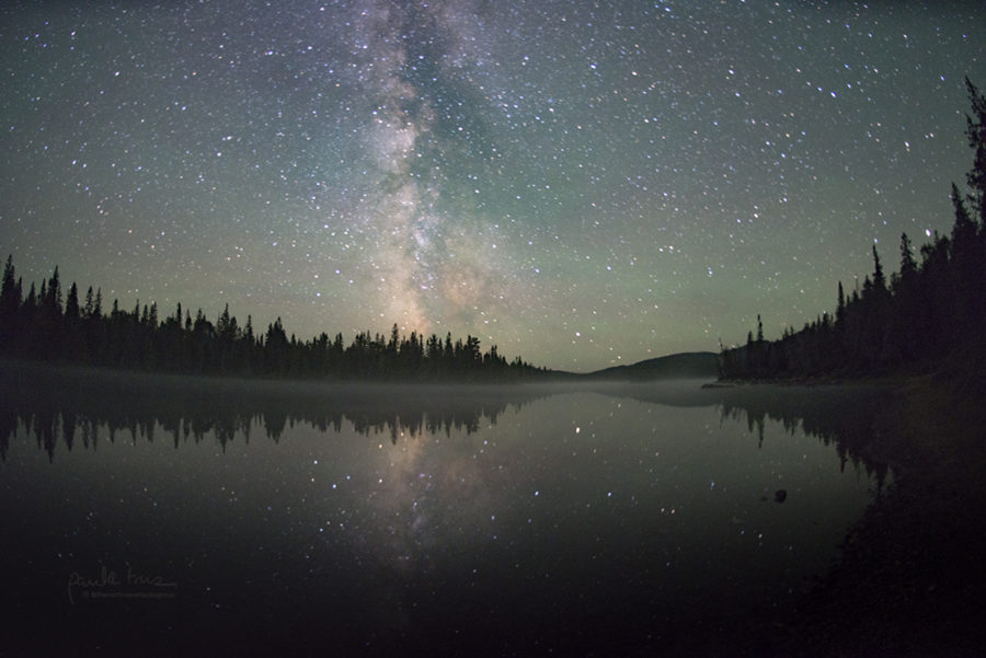 Paysage stellaire depuis le camping du lac Rabbit Blanket dans la région du lac Supérieur