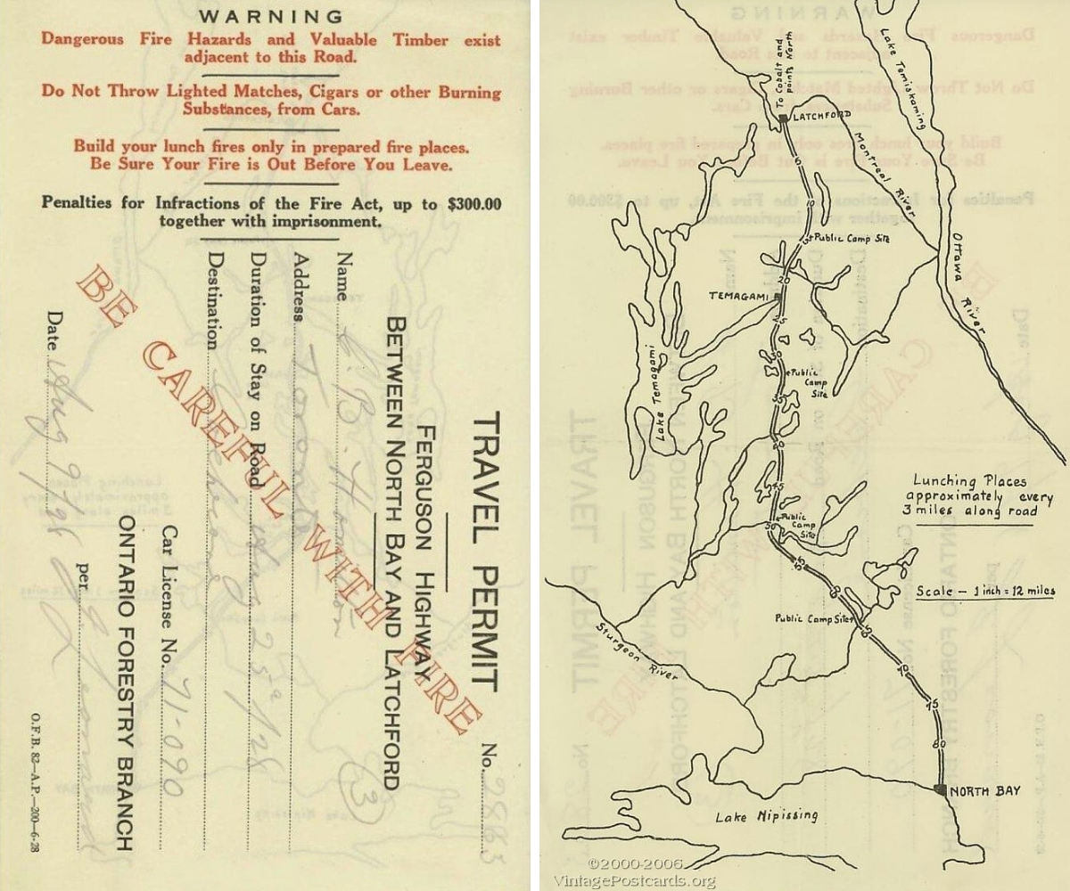 Old campground permit