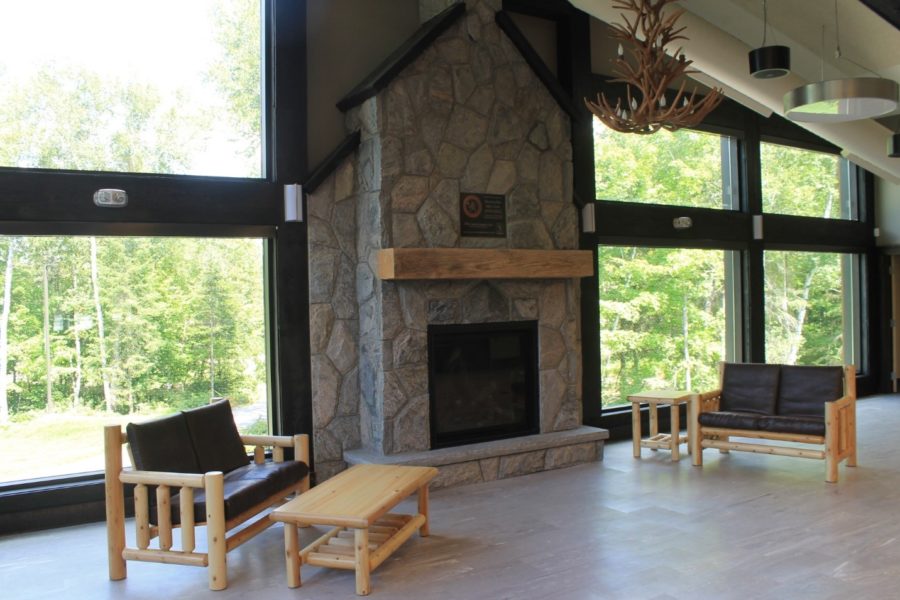 Visitor Centre fireplace