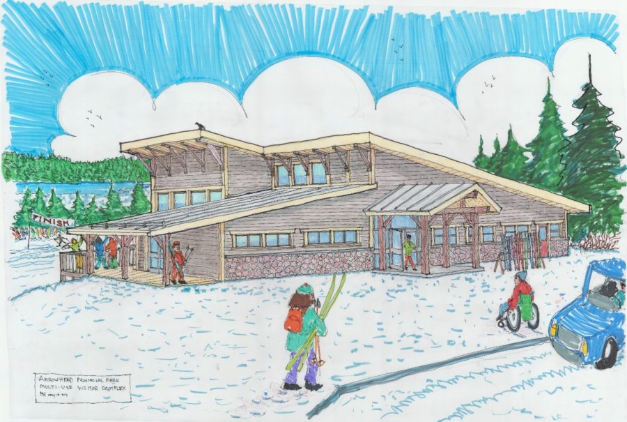conceptual drawing of Arrowhead's Visitor Centre