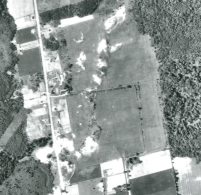 Aerial photos of Holland Landing Prairie in 1954.