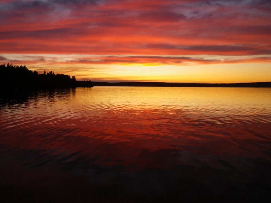 Sunset at Blue Lake.