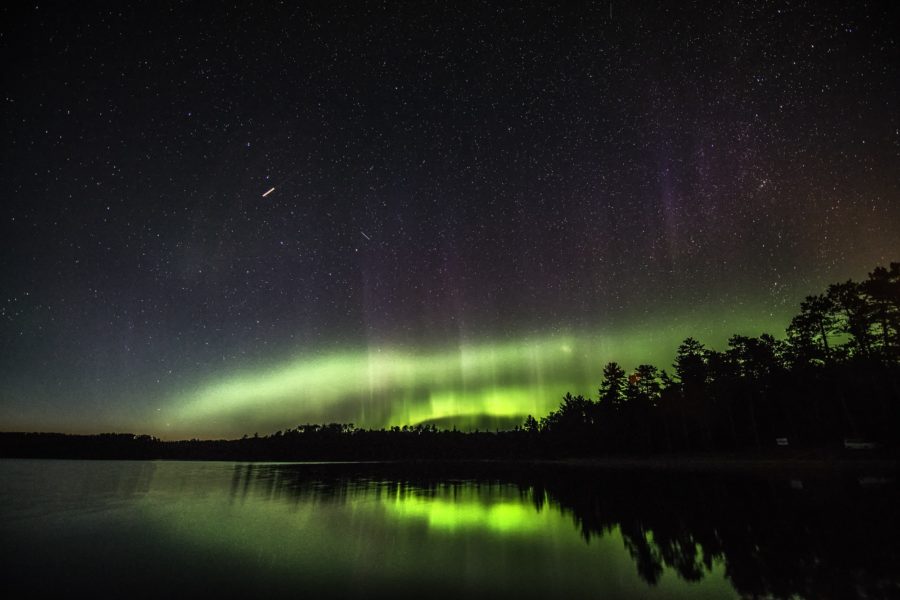 Northern lights at Quetico.