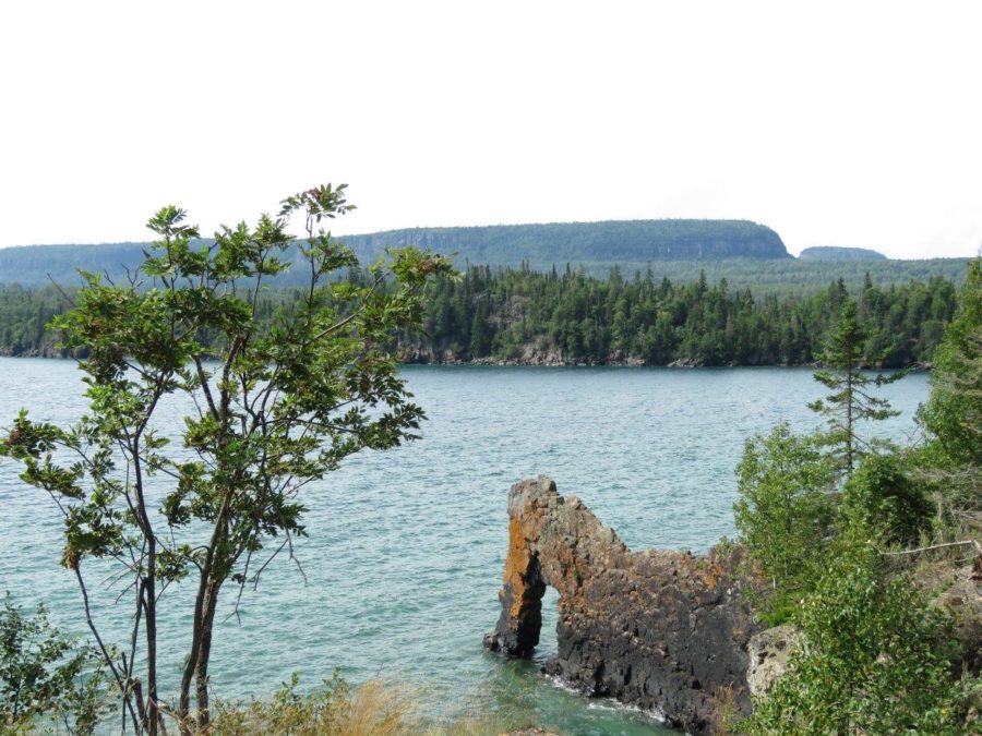 View of the "sea lion" and "the sleeping giant."