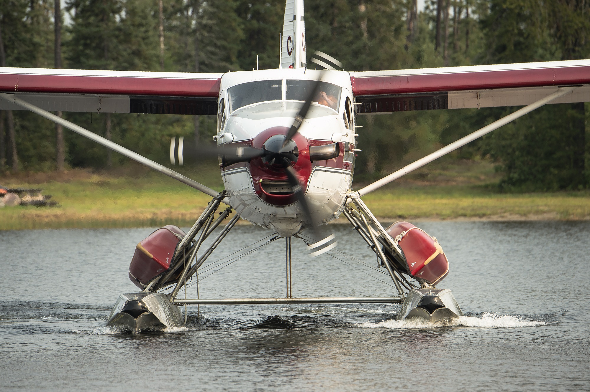 Plane used to move staff in Wabakimi.