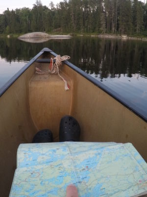 Map to navigate Quetico.