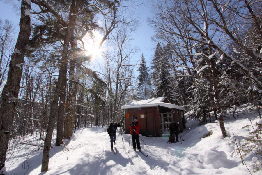 Warm up hut along Fen Lake Ski Trail, West Gate Algonquin