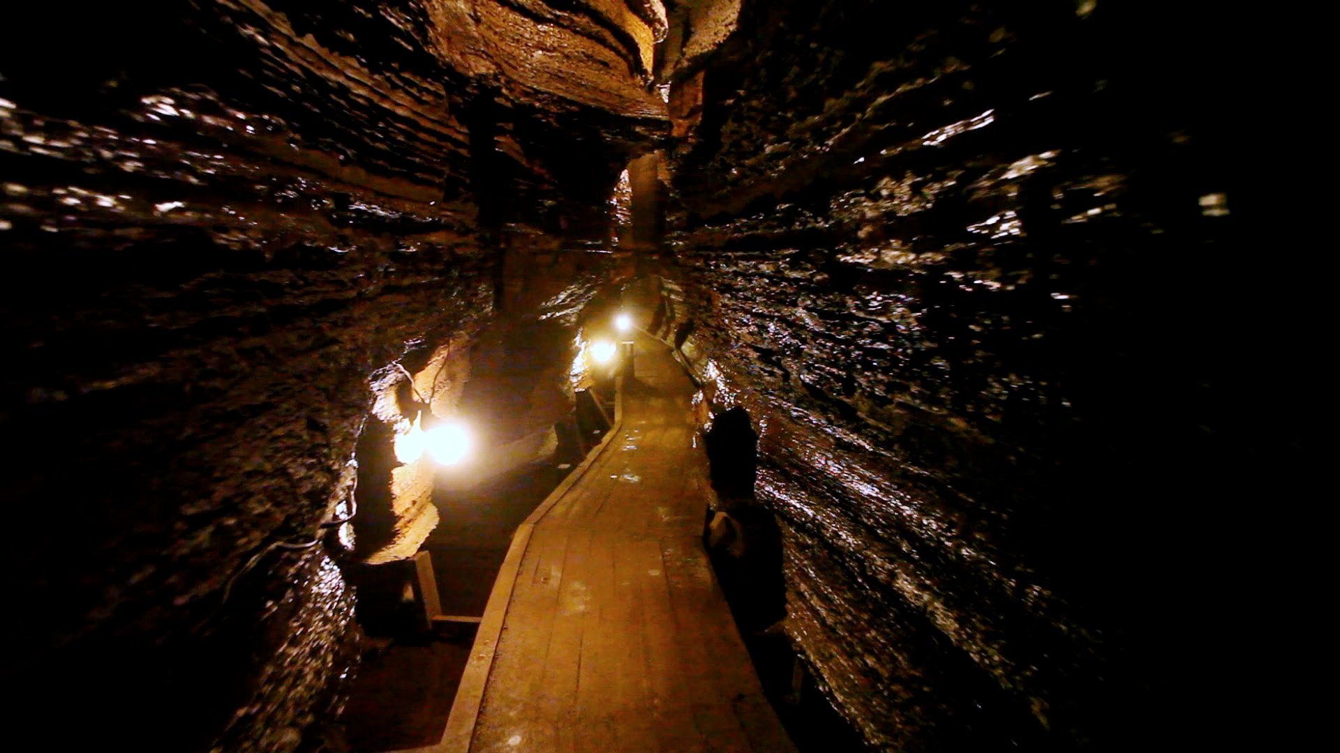 Interior of Bonnechere caves