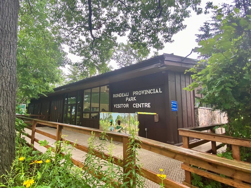 Park Visitor Centre in the forest. 