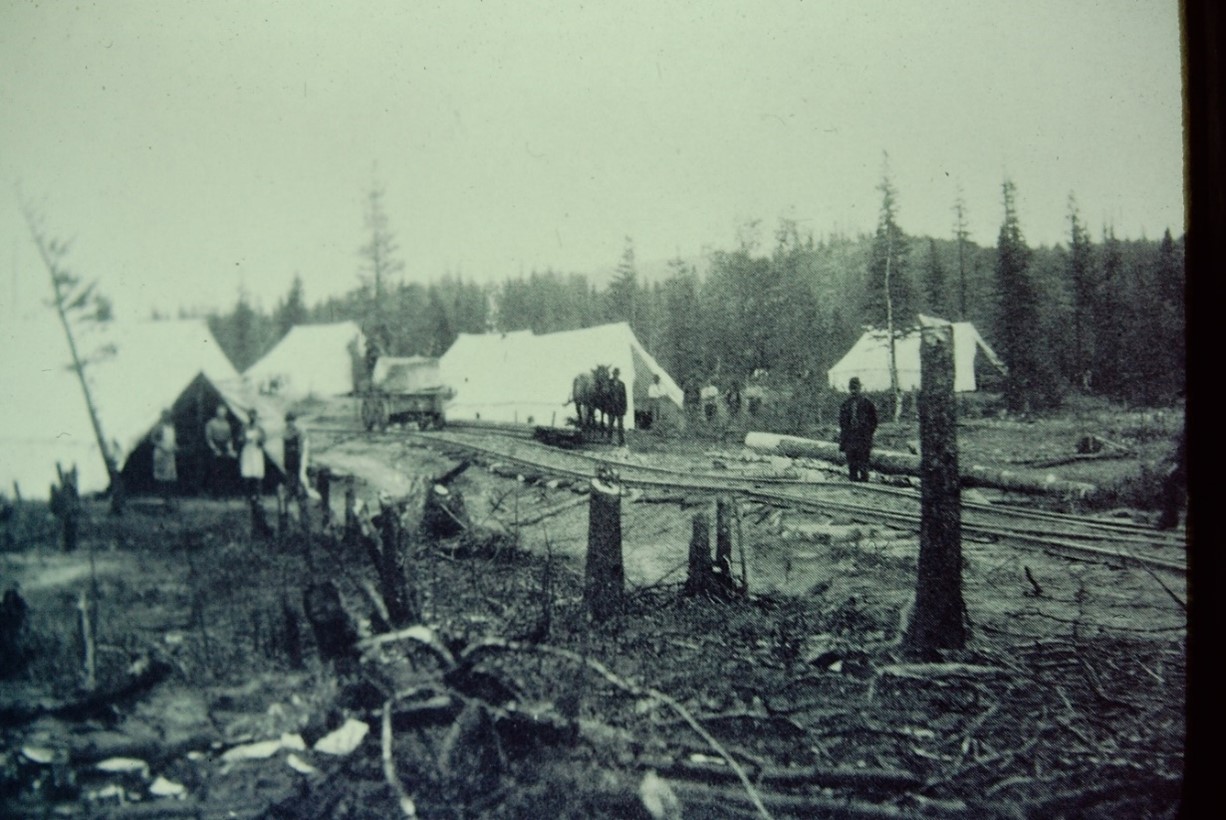 Construction Camp along the CPR in the 1880s