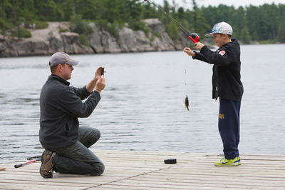 Ontario Parks visitors enjoy fishing