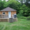 Cottage 1 - front (deck and picnic area)