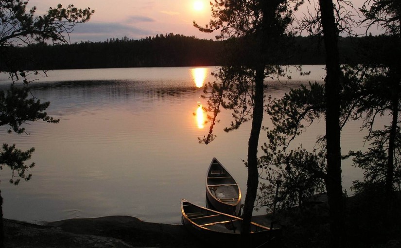 Sunset in Wabakimi Provincial Park
