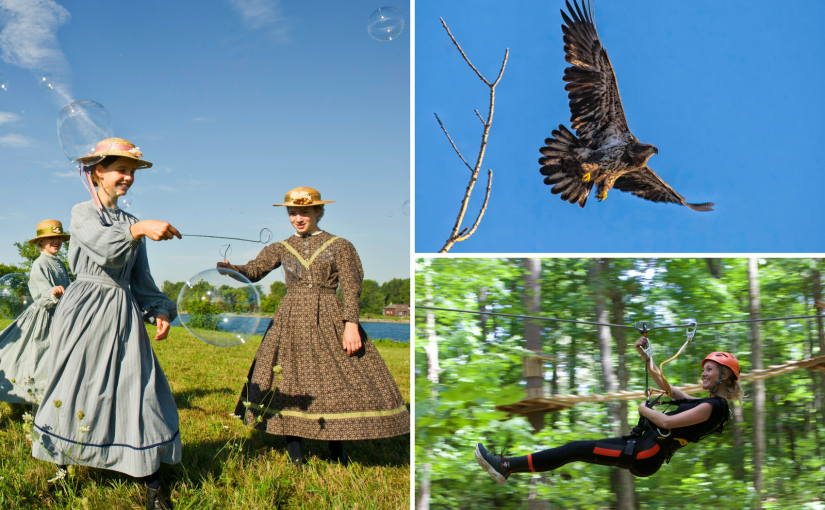 pioneer women, soaring eagle, zipliner