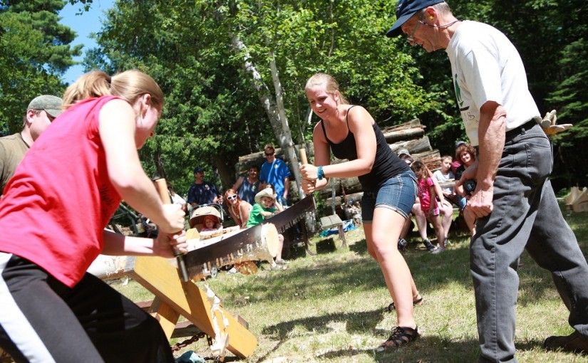 Lumberjack Days - crosscut sawing competition