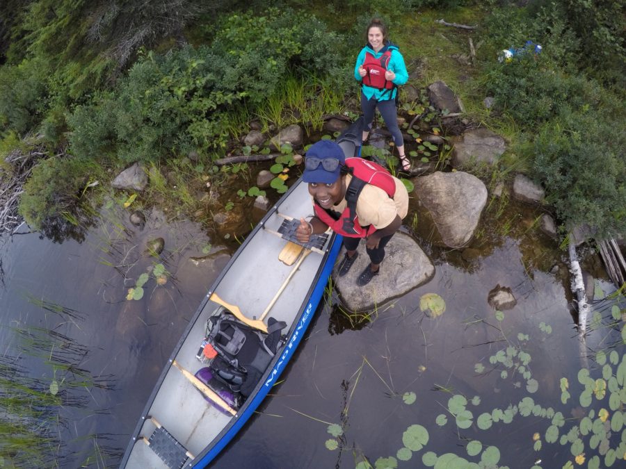 paddlers at Halfway Lake