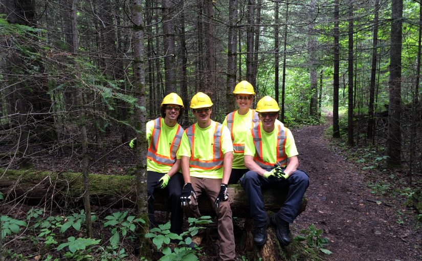 Stewardship Youth Rangers in forest