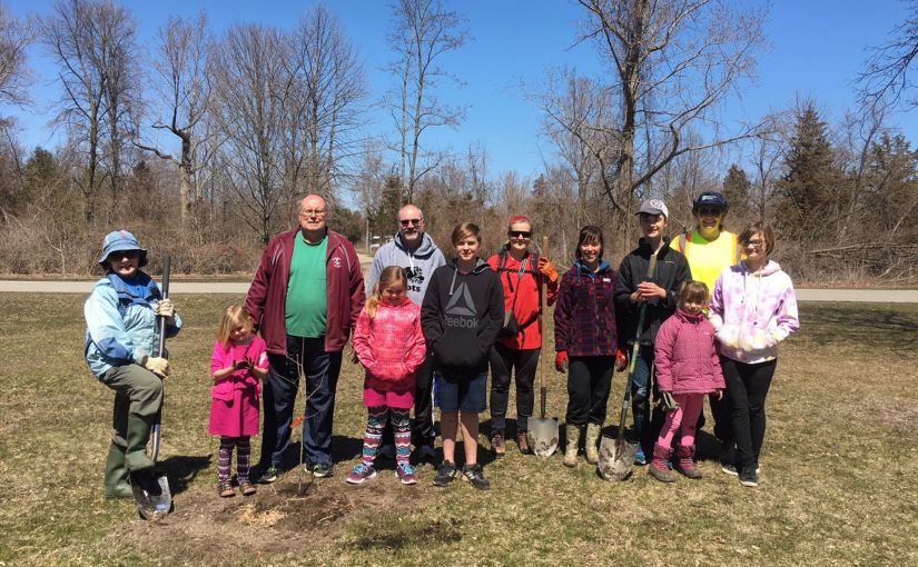 Earth Day tree planting at Rondeau Provincial Park