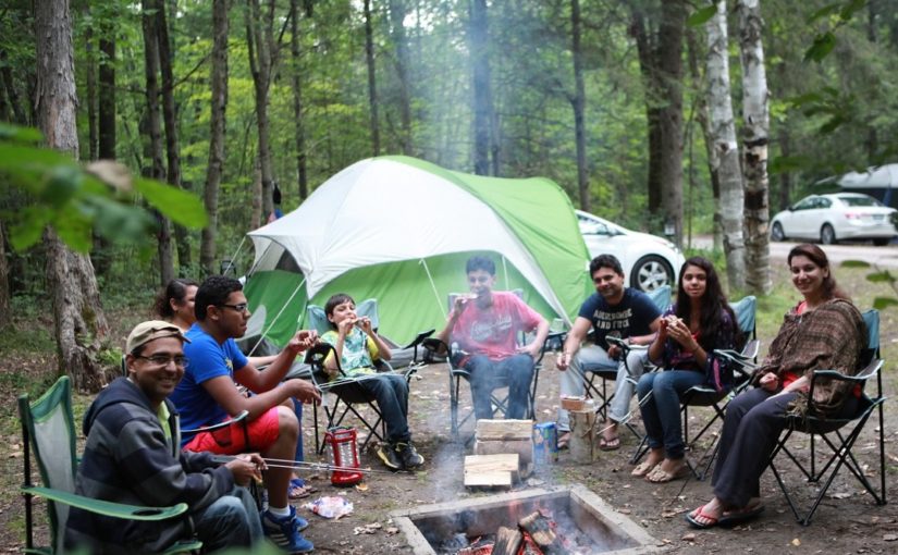 Group campsites and shelter rentals in southeastern Ontario