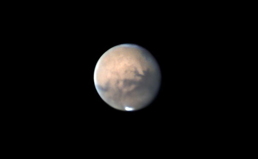 Looking up at Mars