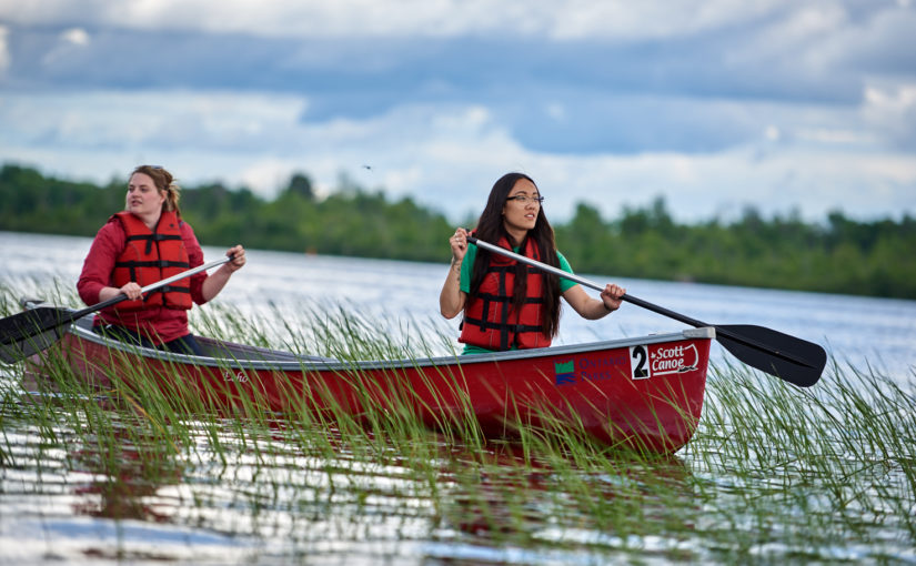 Canoeing on the river, Rideau River