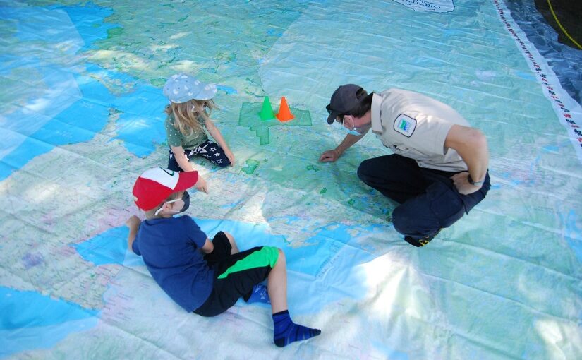 Canadian Geographic’s Ontario Parks Giant Floor Map: bringing parks to the classroom